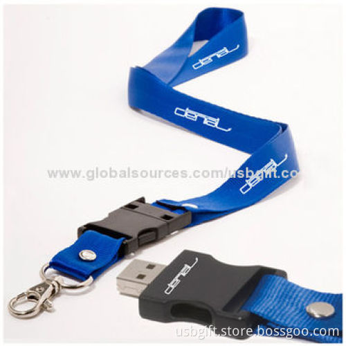USB Flash Memory, 8GB Capacity, Lanyard Style, Promotional Gift